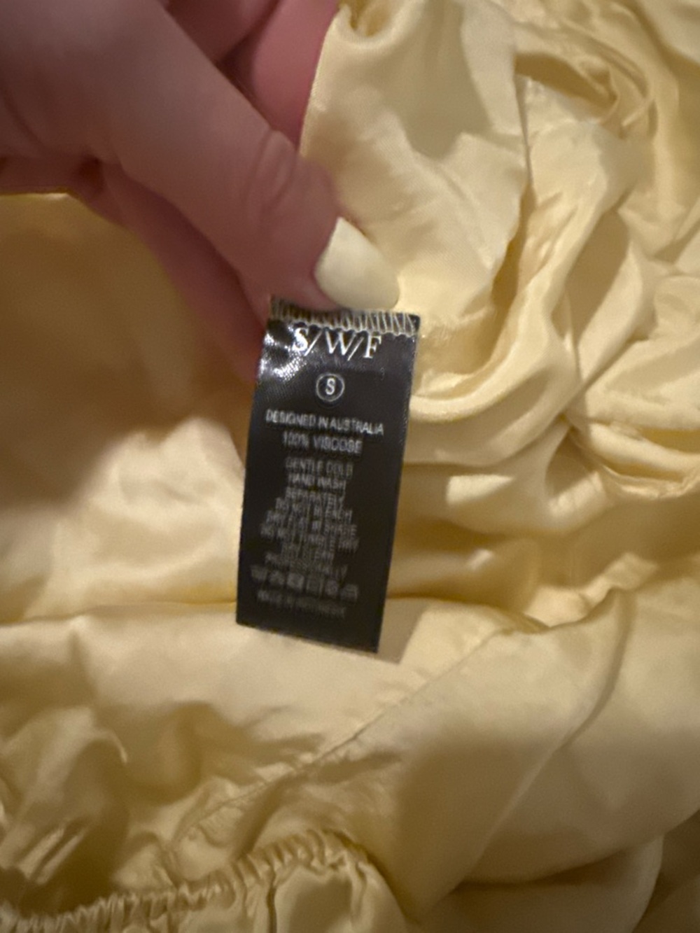 SWF Mellow Yellow Satin Set - Picture 5 of 5